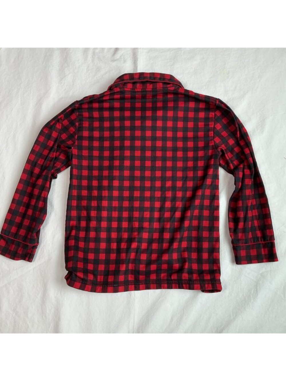Bass Pro Shop Outdoor Kids Holiday Pajama Set Size 6 Red Plaid Reindeer Fishmas - Picture 6 of 16